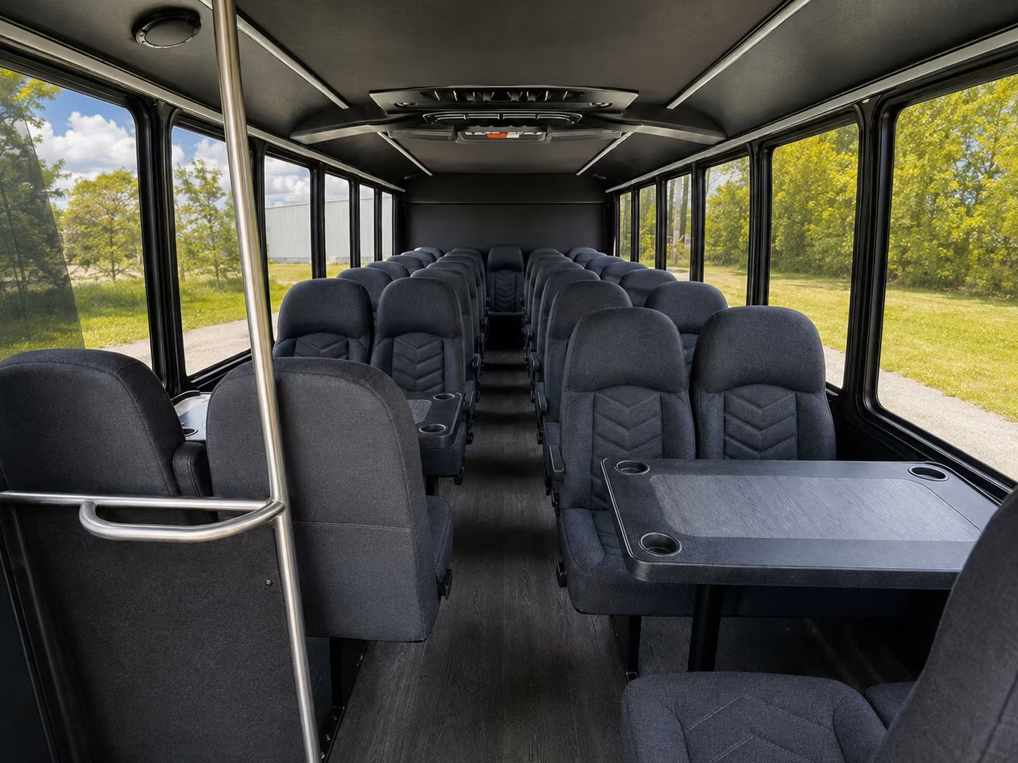 15 passenger minibus inside