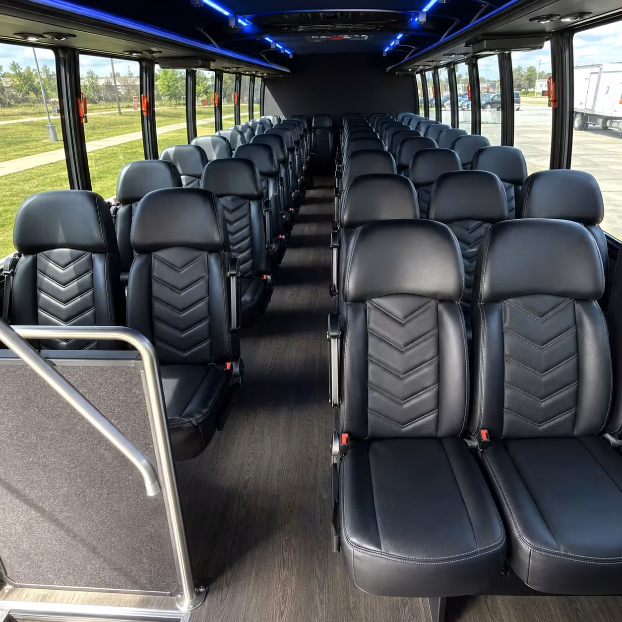 25 passenger minibus interior