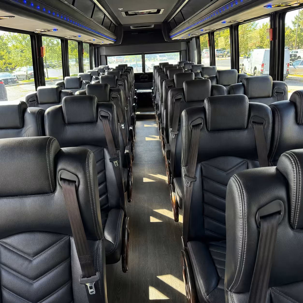 28 passenger minibus interior