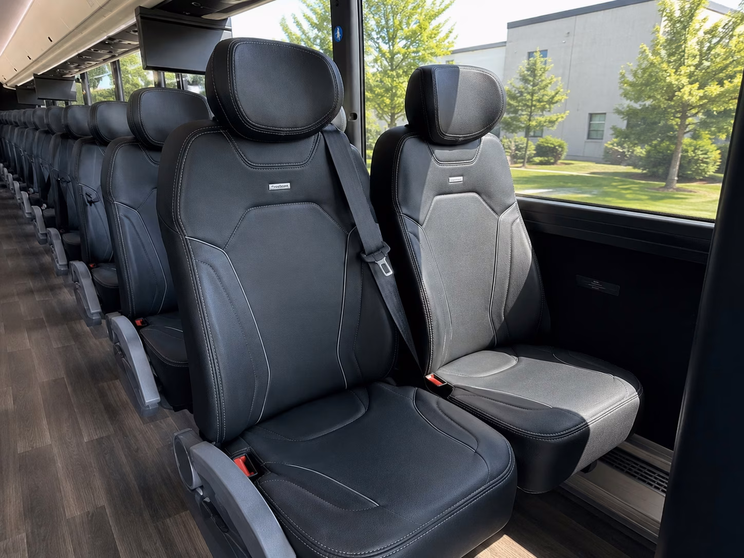 jersey city charter bus interior