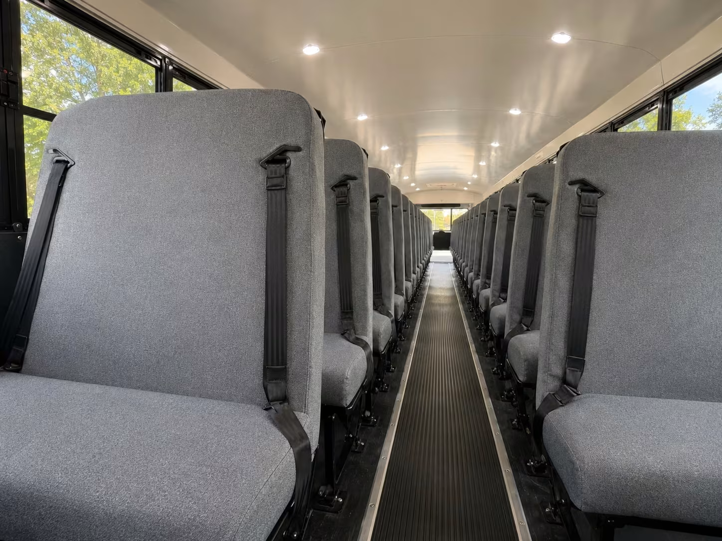 school bus inside