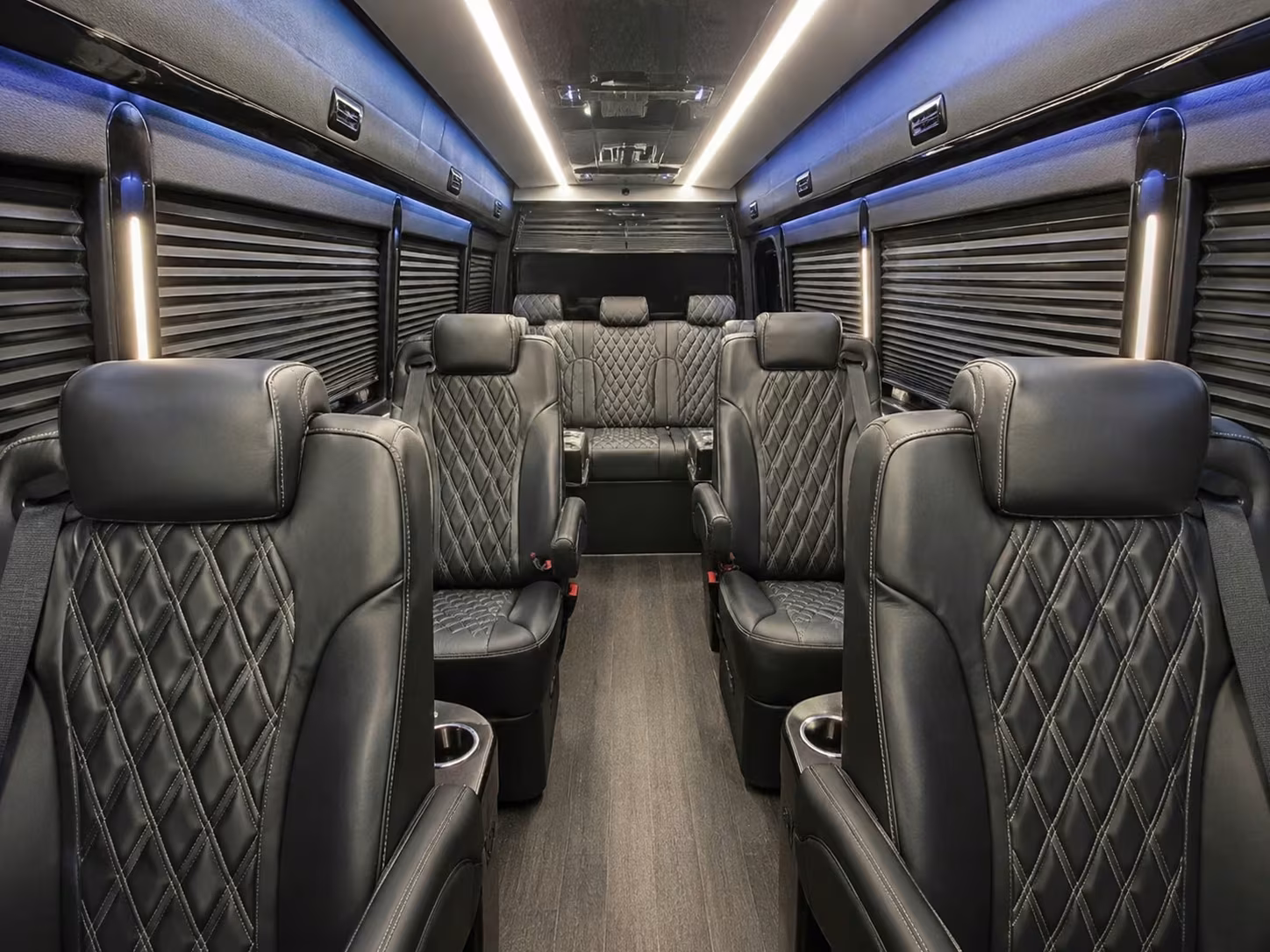 sprinter van with driver inside