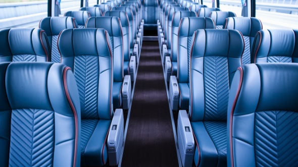 54 passenger charter bus interior