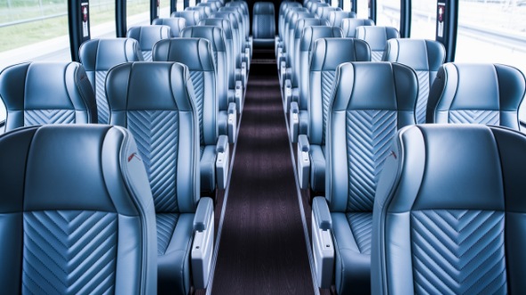 56 passenger charter bus interior