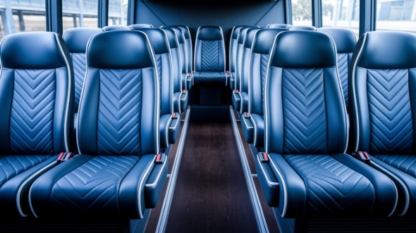jersey city 18 passenger minibus inside