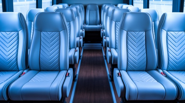 jersey city 18 passenger minibus interior