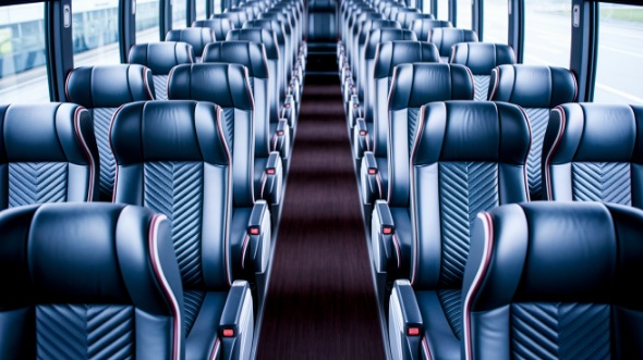 jersey city 50 passenger charter bus inside