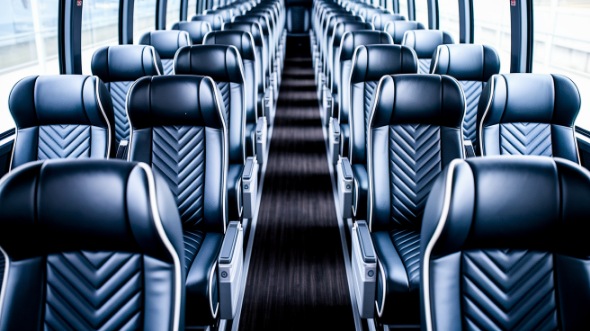 jersey city 54 passenger charter bus inside