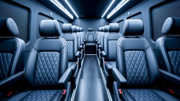 sprinter van with driver interior